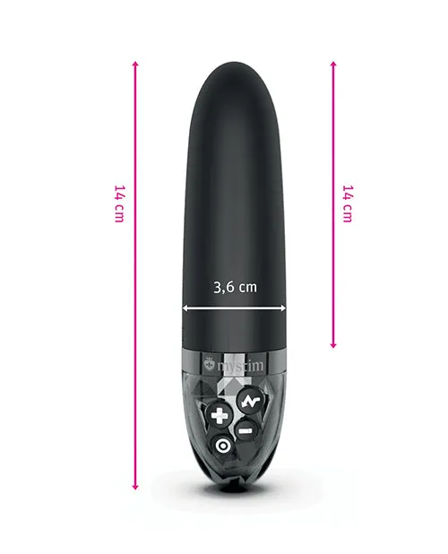 Mystim Gmbh Female Sex Toys Mystim Sleak Freak eStim Straight Vibrator Black