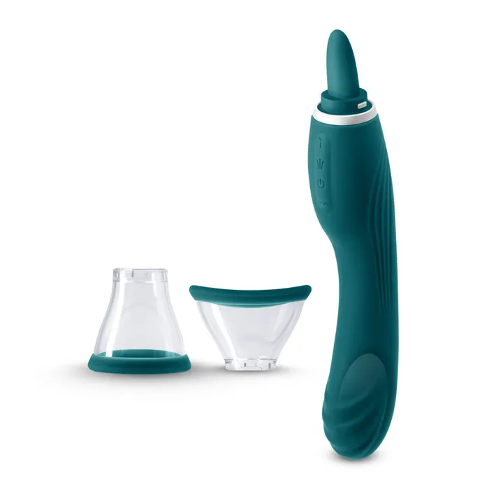 NS Novelties Vibrators Inya Triple Delight Sucking Tongue Vibrator