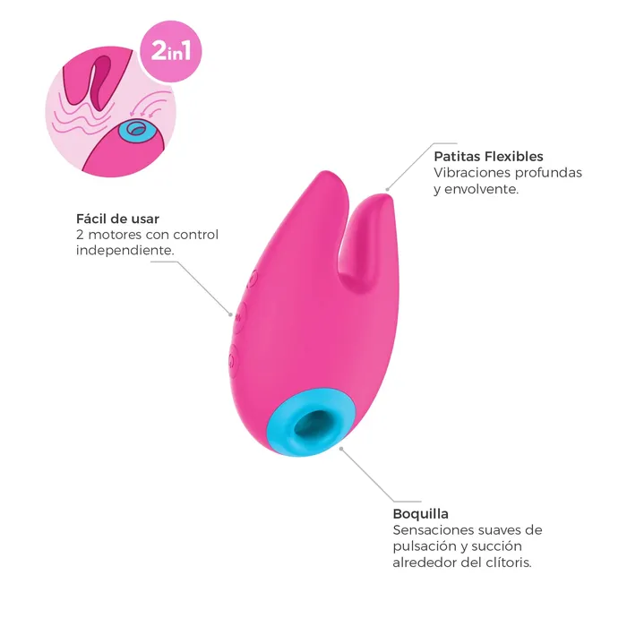 PK Succionador Clit 2en1 vibrastic Vibrators