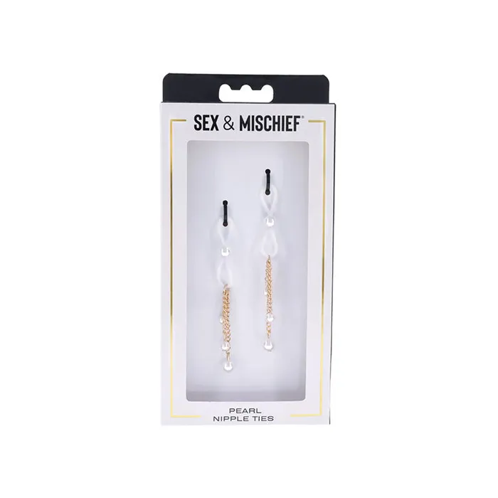 Pearl Nipple Ties Sex Mischief Nipple Clitoral Toys Pearl Nipple Ties Sex Mischief Nipple Clitoral Toys