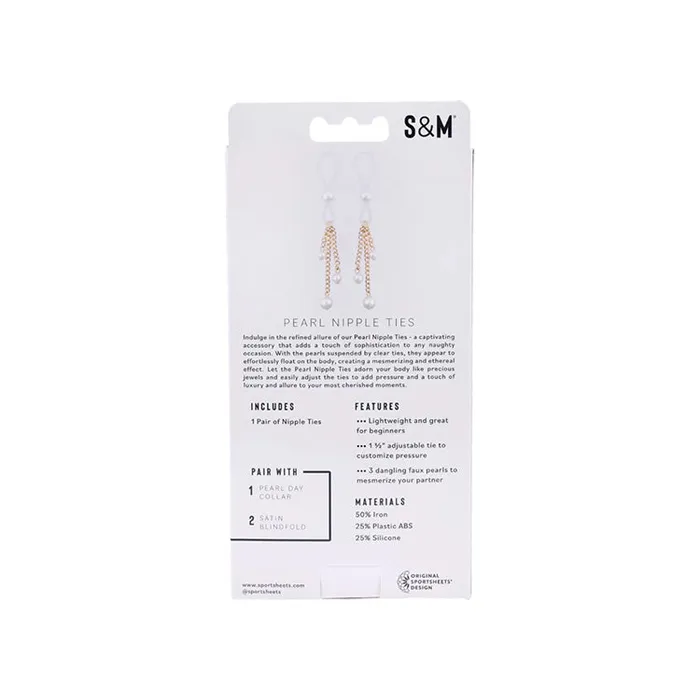 Pearl Nipple Ties Sex Mischief Nipple Clitoral Toys Pearl Nipple Ties Sex Mischief Nipple Clitoral Toys