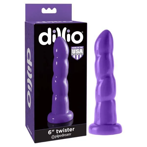 Pipedream Dildos Dillio 6 Twister 152 cm Dong Purple