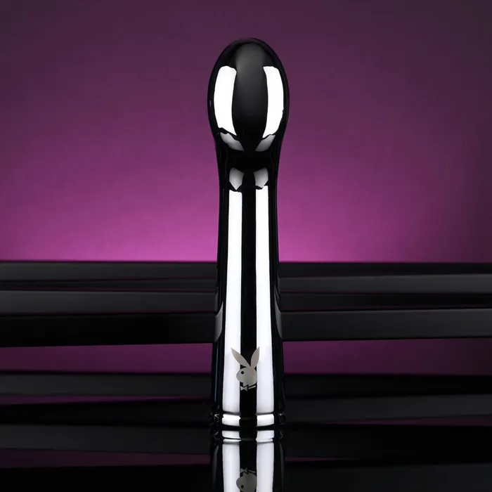 Playboy Pleasure Female Sex Toys Playboy Pleasure SWOON Chrome 14 cm USB Rechargeable Vibrator Playboy Pleasure Female Sex Toys Playboy Pleasure SWOON Chrome 14 cm USB Rechargeable Vibrator