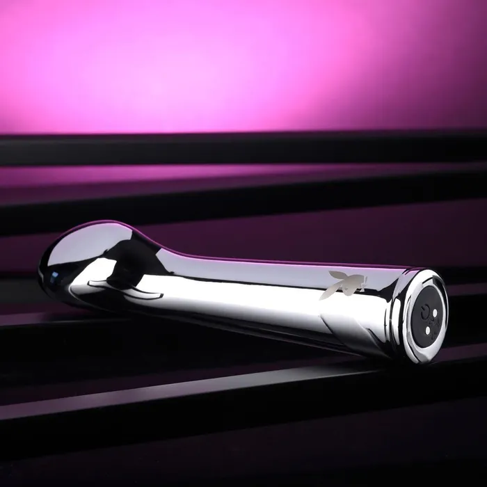 Playboy Pleasure Female Sex Toys Playboy Pleasure SWOON Chrome 14 cm USB Rechargeable Vibrator Playboy Pleasure Female Sex Toys Playboy Pleasure SWOON Chrome 14 cm USB Rechargeable Vibrator