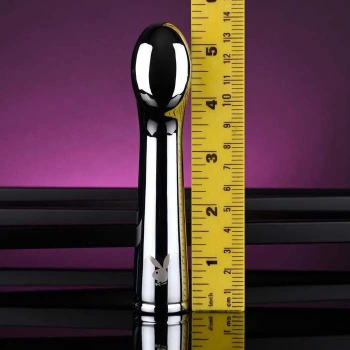 Playboy Pleasure Female Sex Toys Playboy Pleasure SWOON Chrome 14 cm USB Rechargeable Vibrator Playboy Pleasure Female Sex Toys Playboy Pleasure SWOON Chrome 14 cm USB Rechargeable Vibrator