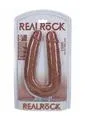 Real Rock Female Sex Toys Realrock Ultra Realistic Skin U Shaped Double Dildo