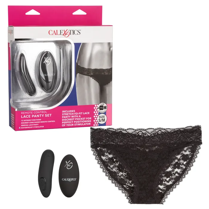 Remote Control Lace Panty Set Sm California Exotic Female Sex Toys