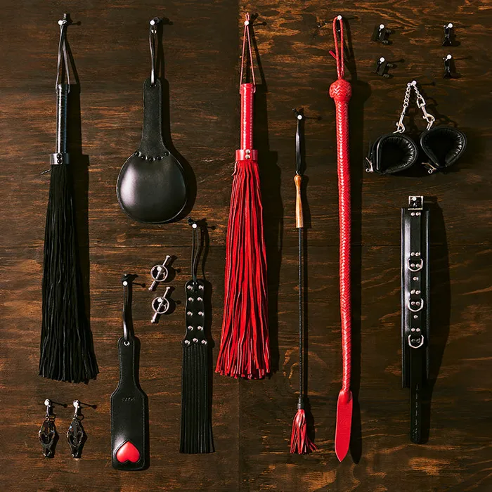 Rouge Leather 3 DRing Padded Collar Rouge Male Sex Toys