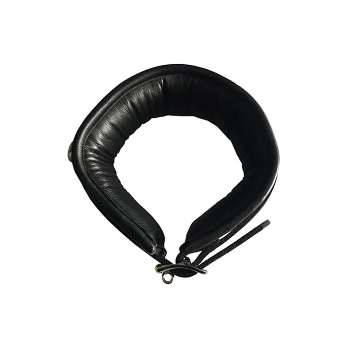 Rouge Leather 3 DRing Padded Collar Rouge Male Sex Toys