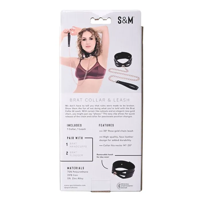 Sex Mischief Brat Collar Leash Sportsheets Couples Sex Mischief Brat Collar Leash Sportsheets Couples