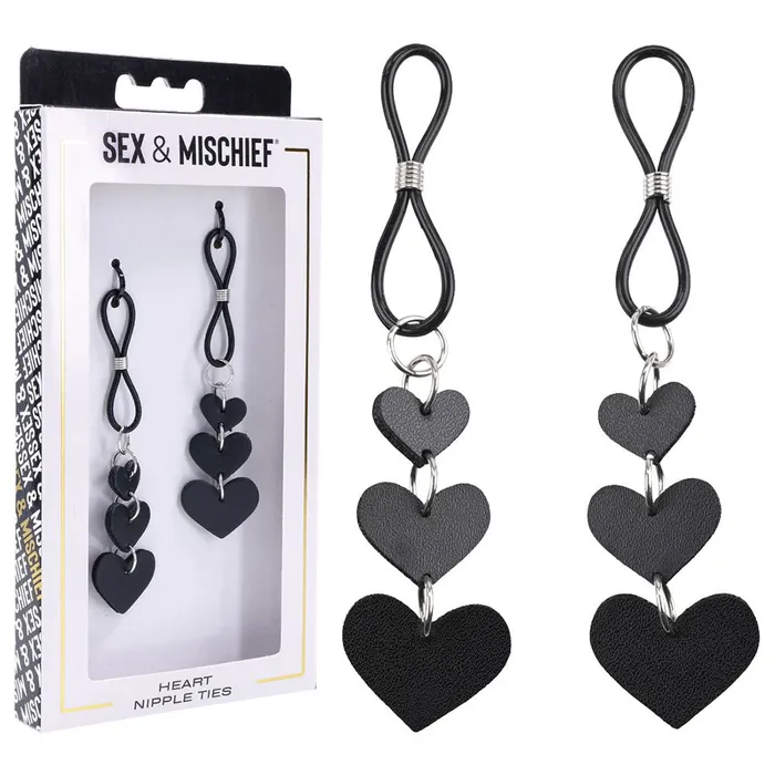 Sex Mischief Heart Nipple Ties Sportsheets Couples