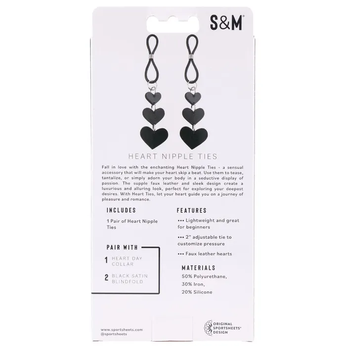 Sex Mischief Heart Nipple Ties Sportsheets Couples Sex Mischief Heart Nipple Ties Sportsheets Couples