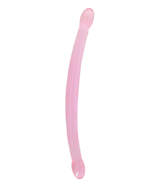 Shots Realrock Crystal Clear 17 Double Dildo Shots America LLC Dildos