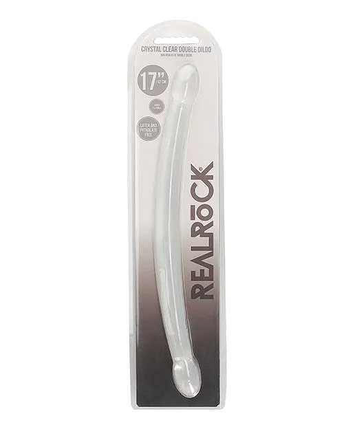 Shots Realrock Crystal Clear 17 Double Dildo Shots America LLC Dildos