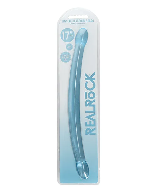Shots Realrock Crystal Clear 17 Double Dildo Shots America LLC Dildos