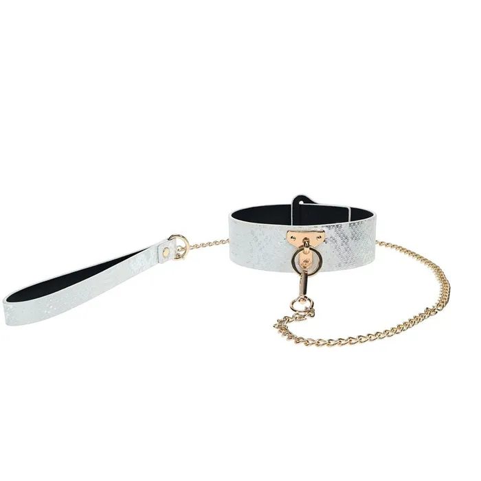 Shots Toys Female Sex Toys OUCH Florence Collection Collar with Leash White Restraint Shots Toys Female Sex Toys OUCH Florence Collection Collar with Leash White Restraint