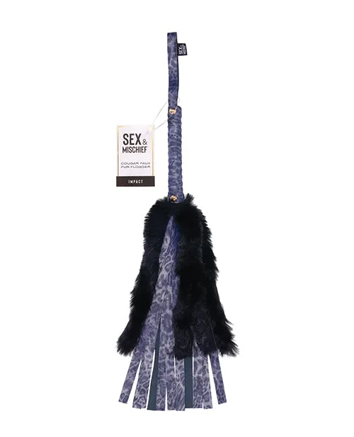 Sportsheets International Cougar Faux Fur Flogger Male Sex Toys