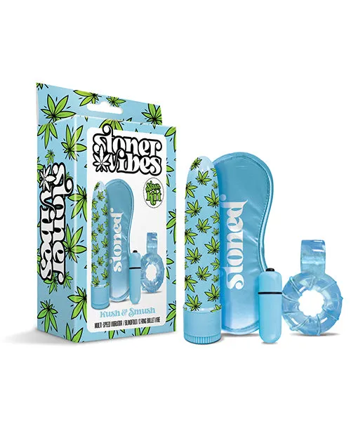 Stoner Vibes Kush Smush Stash Kit Blue Global Novelties LLC Vibrators