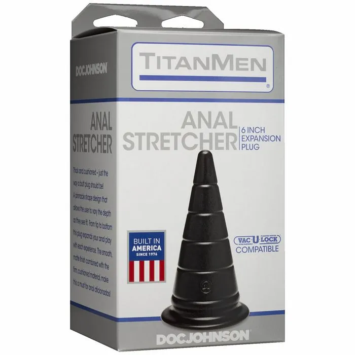 TitanMen Anal Titanmen 6 inch Anal Stretcher Black