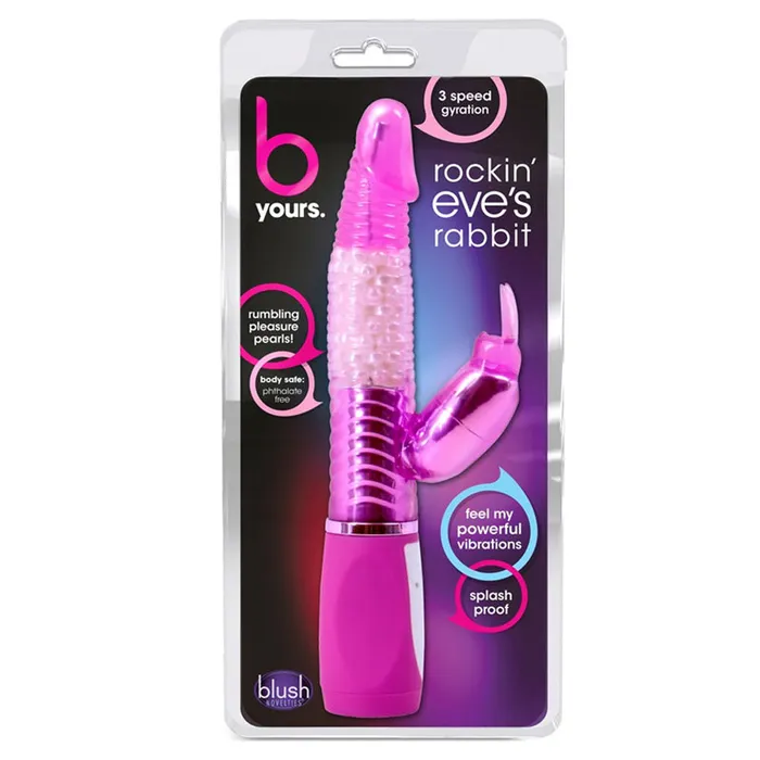Vibrators Blush Novelties Blush Eves Rockin Rabbit Pink