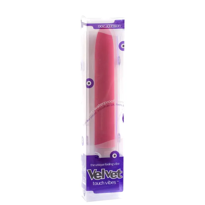 Vibrators Doc Johnson Velvet Touch 7 inch Vibe Dusty Rose