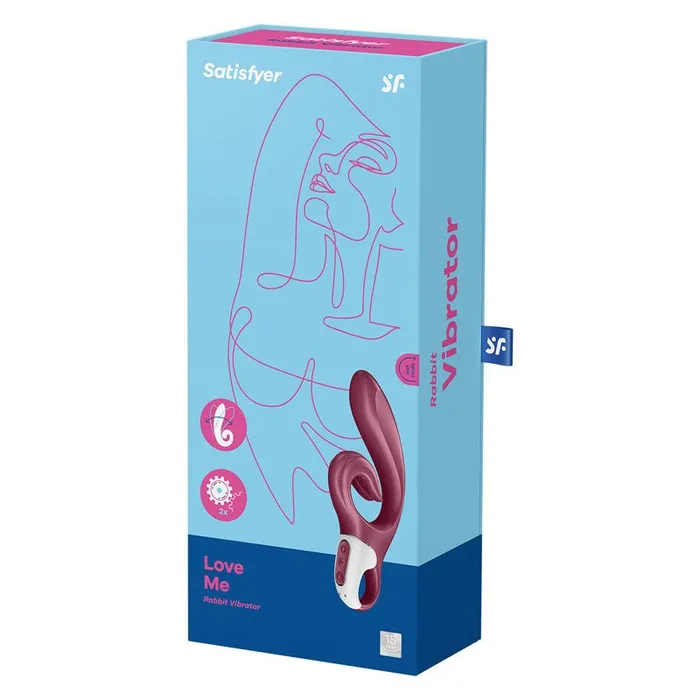 Vibrators Satisfyer Satisfyer Love Me Red USB Rechargeable Rabbit Vibrator Vibrators Satisfyer Satisfyer Love Me Red USB Rechargeable Rabbit Vibrator