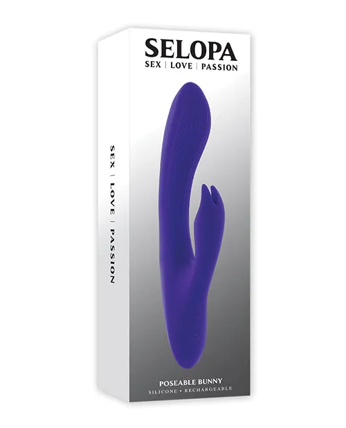 Vibrators Selopa Poseable Bunny Rabbit Vibrator Purple Evolved Novelties INC Vibrators Selopa Poseable Bunny Rabbit Vibrator Purple Evolved Novelties INC