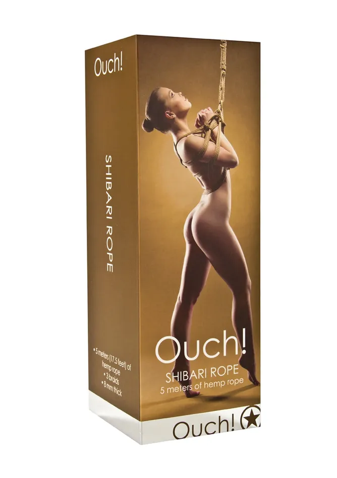 Vibrators Shibari Rope 5m Brown Shots Ouch