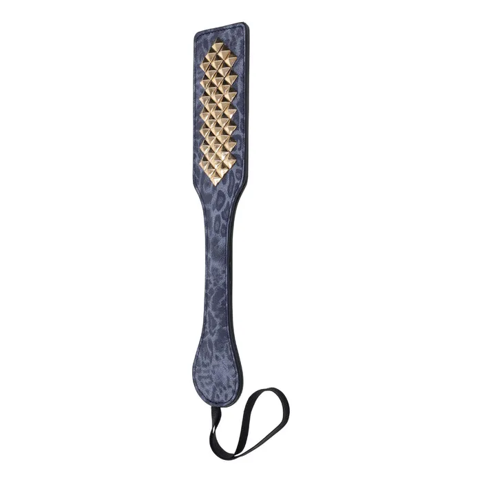 Vibrators Sportsheets Sex Mischief Cougar Studded Paddle Navy Blue Paddle with Gold Studs Vibrators Sportsheets Sex Mischief Cougar Studded Paddle Navy Blue Paddle with Gold Studs