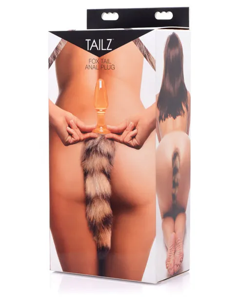 Xr LLC Anal Tailz Fox Tail Glass Anal Plug