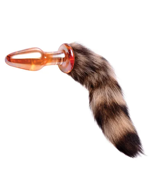 Xr LLC Anal Tailz Fox Tail Glass Anal Plug