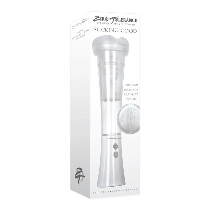 Zero Tolerance Sucking Good White USB Rechargeable Vibrating Masturbator Zero Tolerance Male Sex Toys Zero Tolerance Sucking Good White USB Rechargeable Vibrating Masturbator Zero Tolerance Male Sex Toys