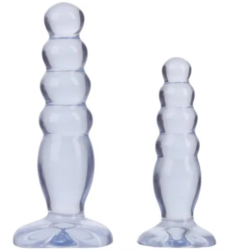 Anal Doc Johnson Crystal Jellies Anal Delight Trainer Kit Clear