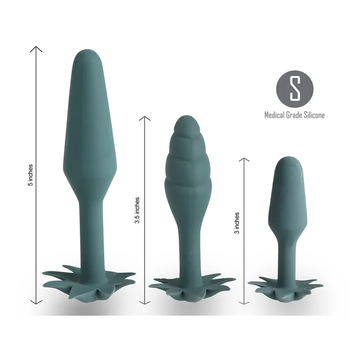Anal Doobies 420 Butt Plugs Set Of 3 Maia Toys