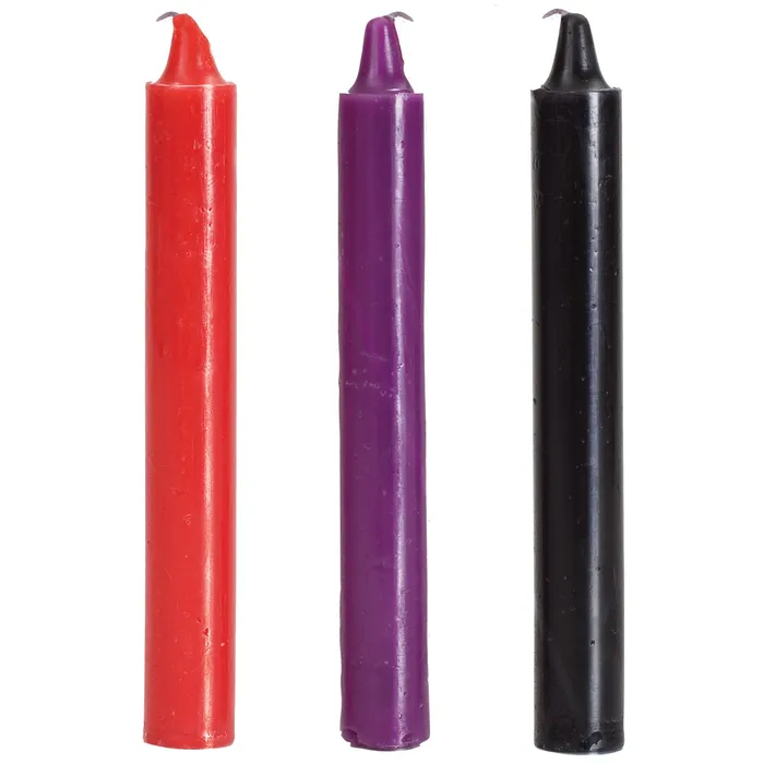 Anal Japanese Drip Candles Set of 3 Assorted Colors Doc Johnson