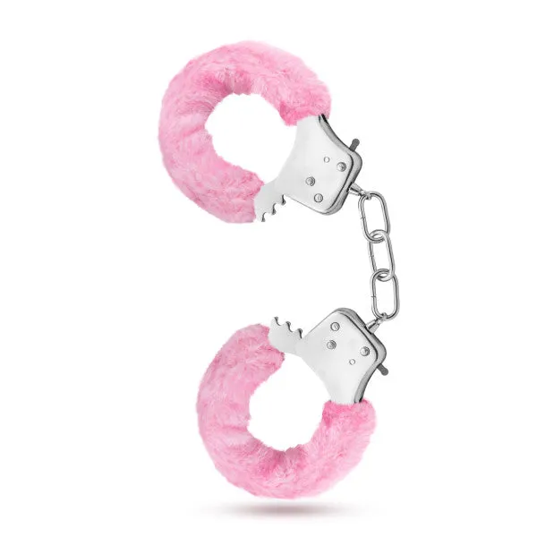 Blush Novelties Temptasia Furry Pink Cuffs Vibrators