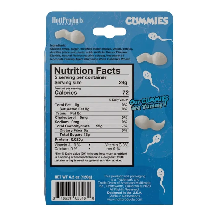Cummies Sperm Shaped Gummies 120g WIL Vibrators