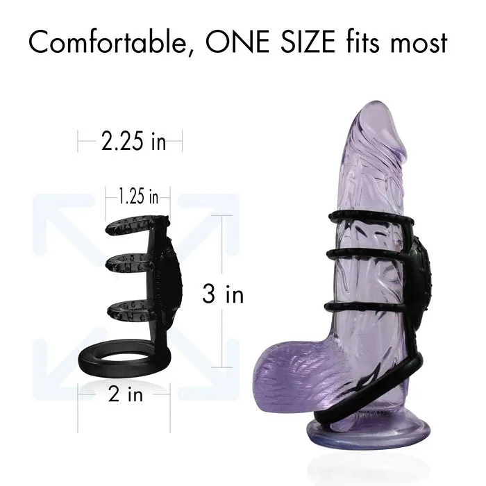 Doctor Love Doctor Love Zinger Vibrating Cock Cage Black Male Sex Toys