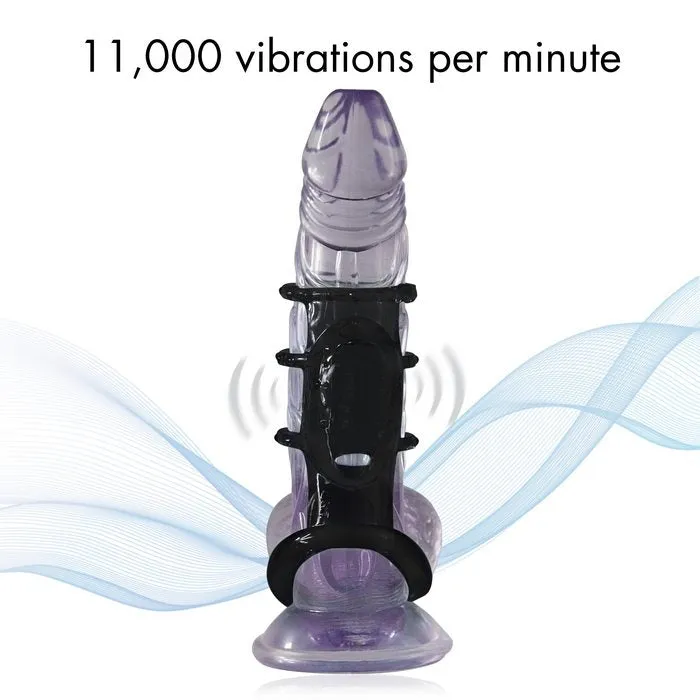 Doctor Love Doctor Love Zinger Vibrating Cock Cage Black Male Sex Toys