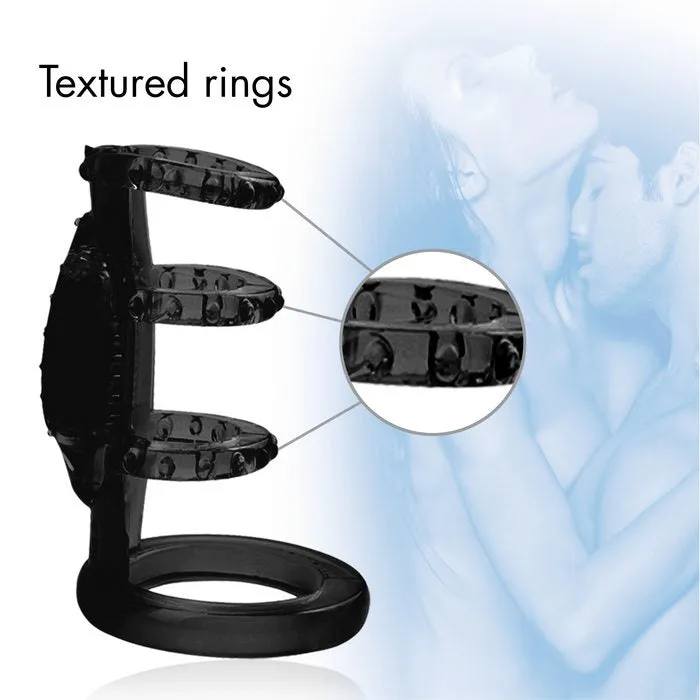 Doctor Love Doctor Love Zinger Vibrating Cock Cage Black Male Sex Toys