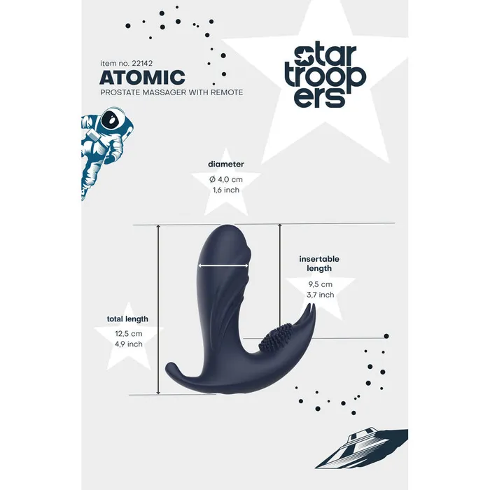 Dream Toys Male Sex Toys Startroopers Atomic Prostate Massager With Remote Dream Toys Male Sex Toys Startroopers Atomic Prostate Massager With Remote