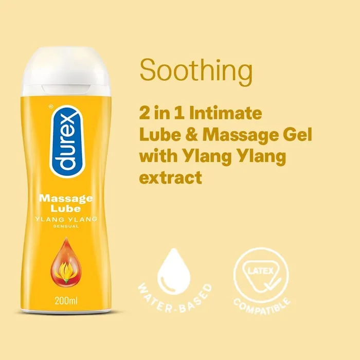 Durex Massage Lube Ylang Ylang Sensual 200ml Durex Couples Durex Massage Lube Ylang Ylang Sensual 200ml Durex Couples