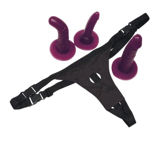 Female Sex Toys Bad Kitty Strap On Set Non Vibrating with Panty 3 dildos GRO Female Sex Toys Bad Kitty Strap On Set Non Vibrating with Panty 3 dildos GRO
