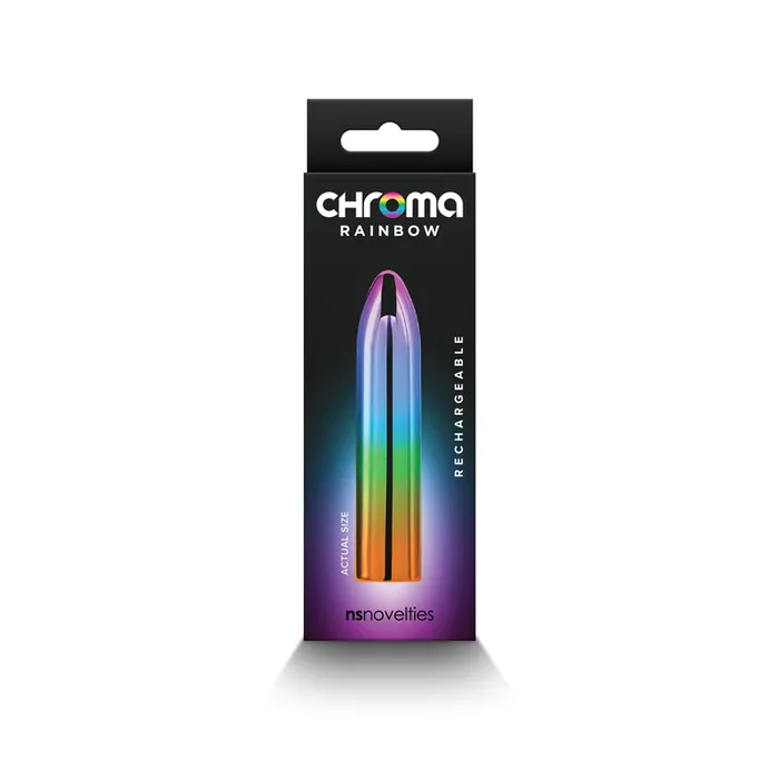 Female Sex Toys NS Novelties Chroma Rainbow Rechargeable Bullet Medium Female Sex Toys NS Novelties Chroma Rainbow Rechargeable Bullet Medium
