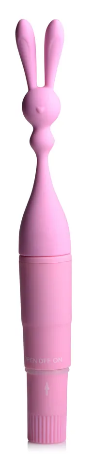 Female Sex Toys XR Brands Frisky Bunny Rocket Silicone Vibrator