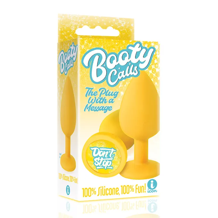 Icon Brands Anal The 9s Booty Call Butt Plug Yellow Dont Stop