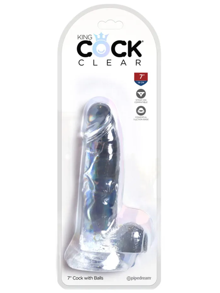 KING COCK Dildos KING COCK CLEAR 7 COCK WITH BALLS