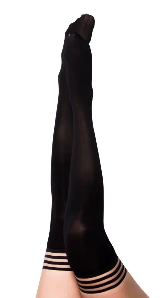 Kixies Danielle Thigh High Stocking Black Size D AAPD Anal