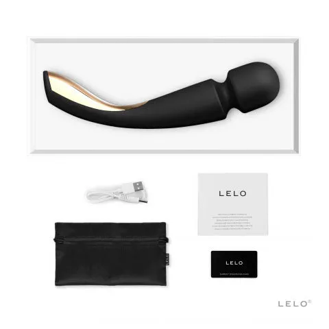 Lelo Smart Wand 2 Massager Large Black Lelo Vibrators Lelo Smart Wand 2 Massager Large Black Lelo Vibrators