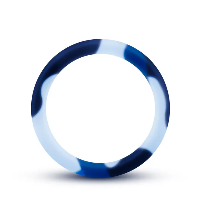 Male Sex Toys Blush Novelties Performance Silicone Camo Cock Ring Blue Camoflauge